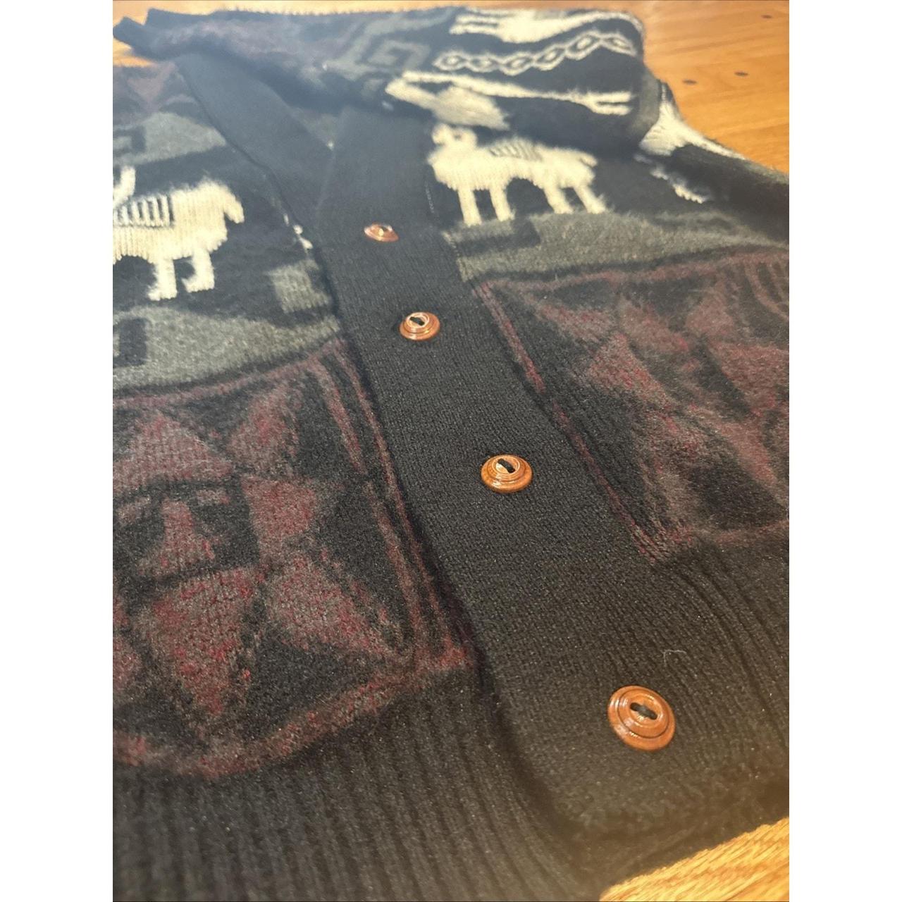 Source Unknown Men's Sweater - Black/Multi - One … - image 8