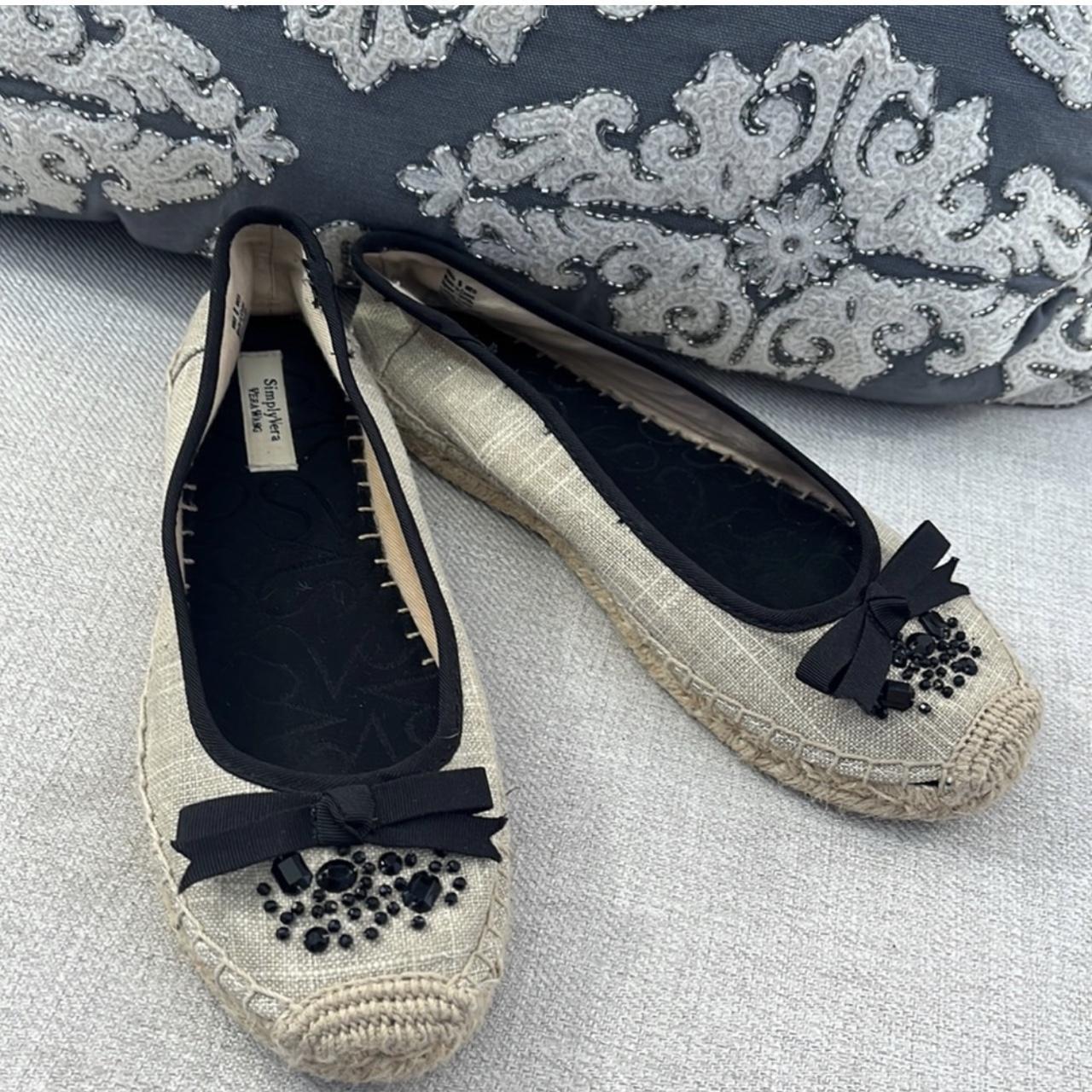 Cream and clearance black flats