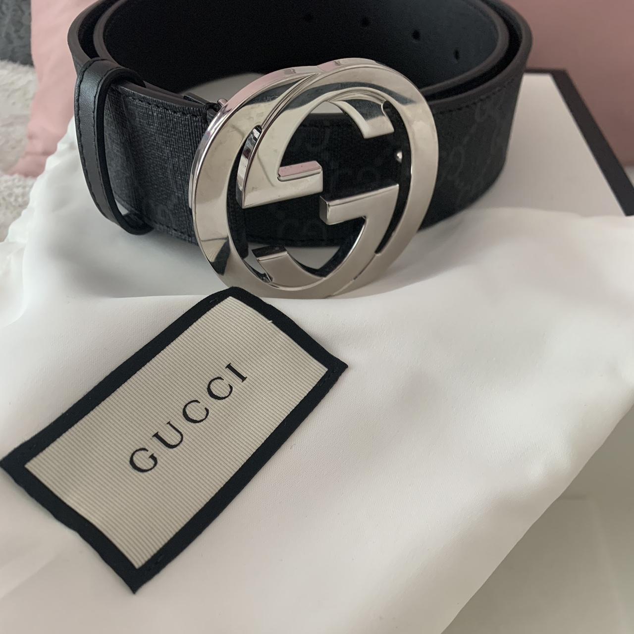 GG Supreme Gucci Belt with G buckle Perfect... - Depop