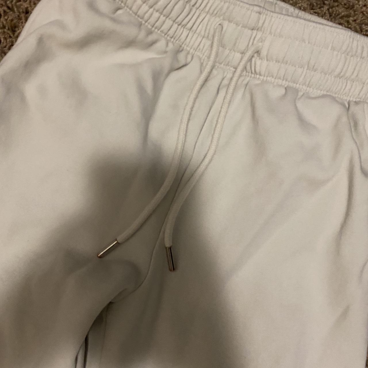 H&M white sweatpants Size xs and better for shorter... Depop