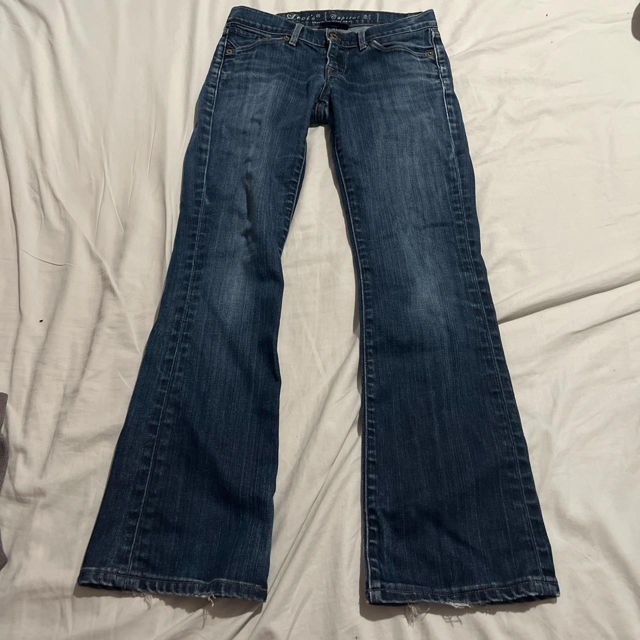 Vintage levis low rise boot cut jeans! Just thrifted... - Depop