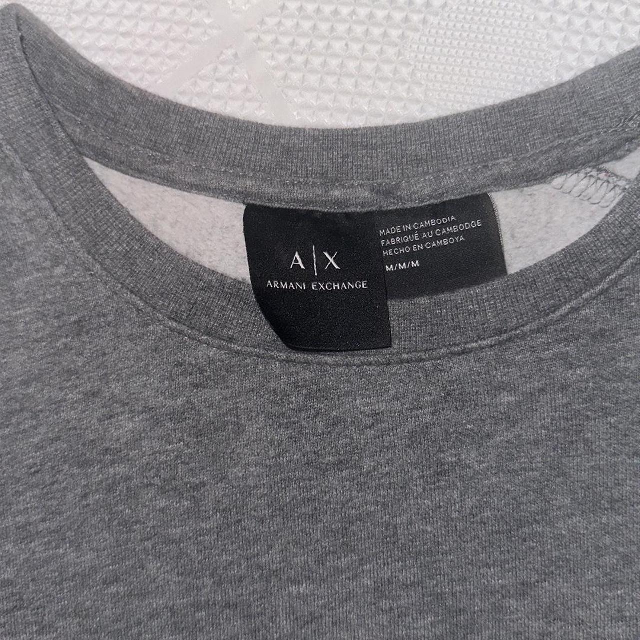 #armaniexchange #sweater Grey and Black Men’s (M)... - Depop
