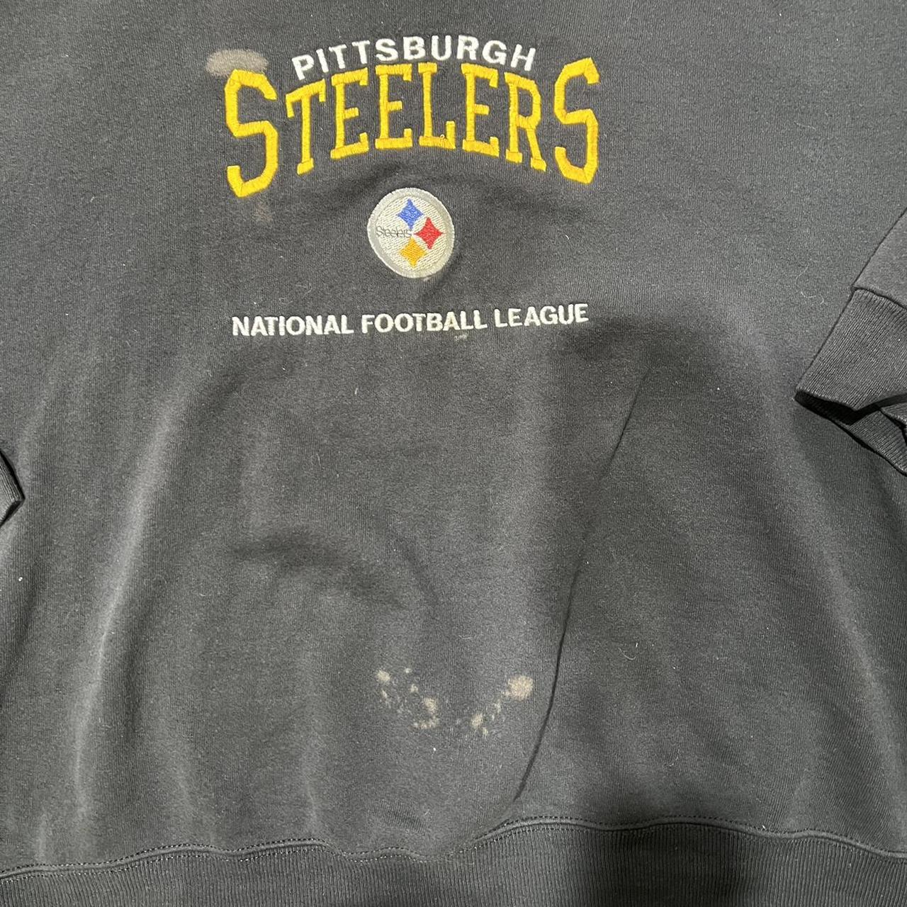 90s Pittsburg Steelers sweatshirt Size-XL #steelers - Depop