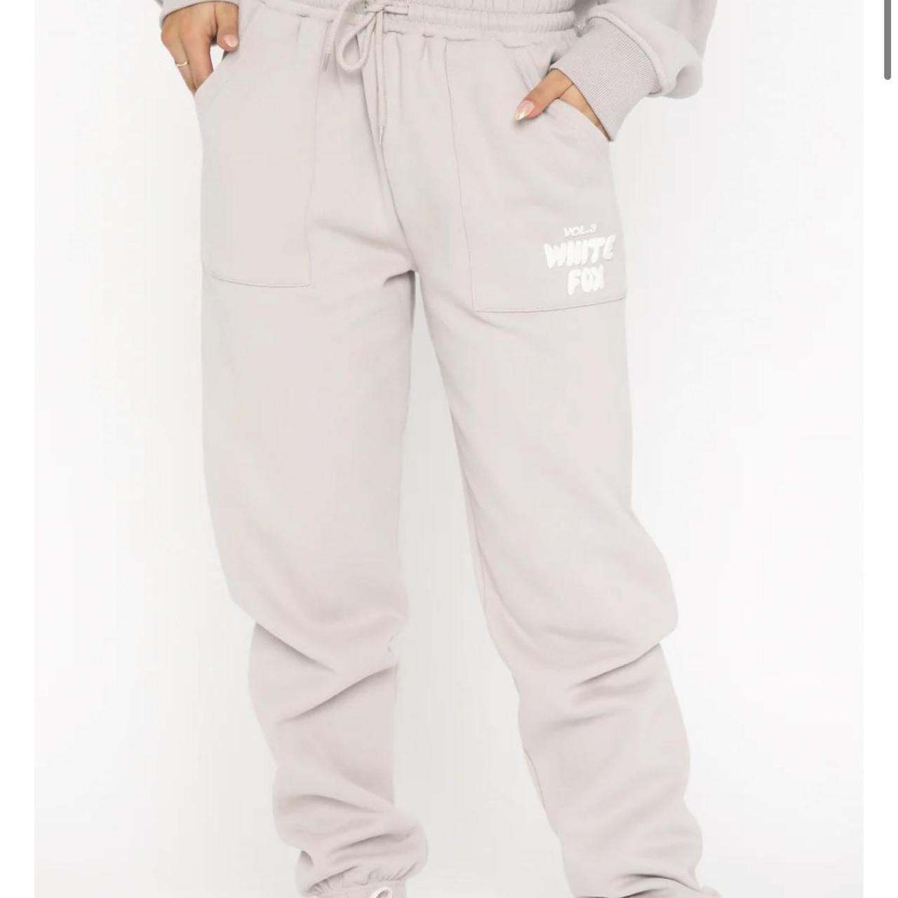 White fox sweats, never worn Depop