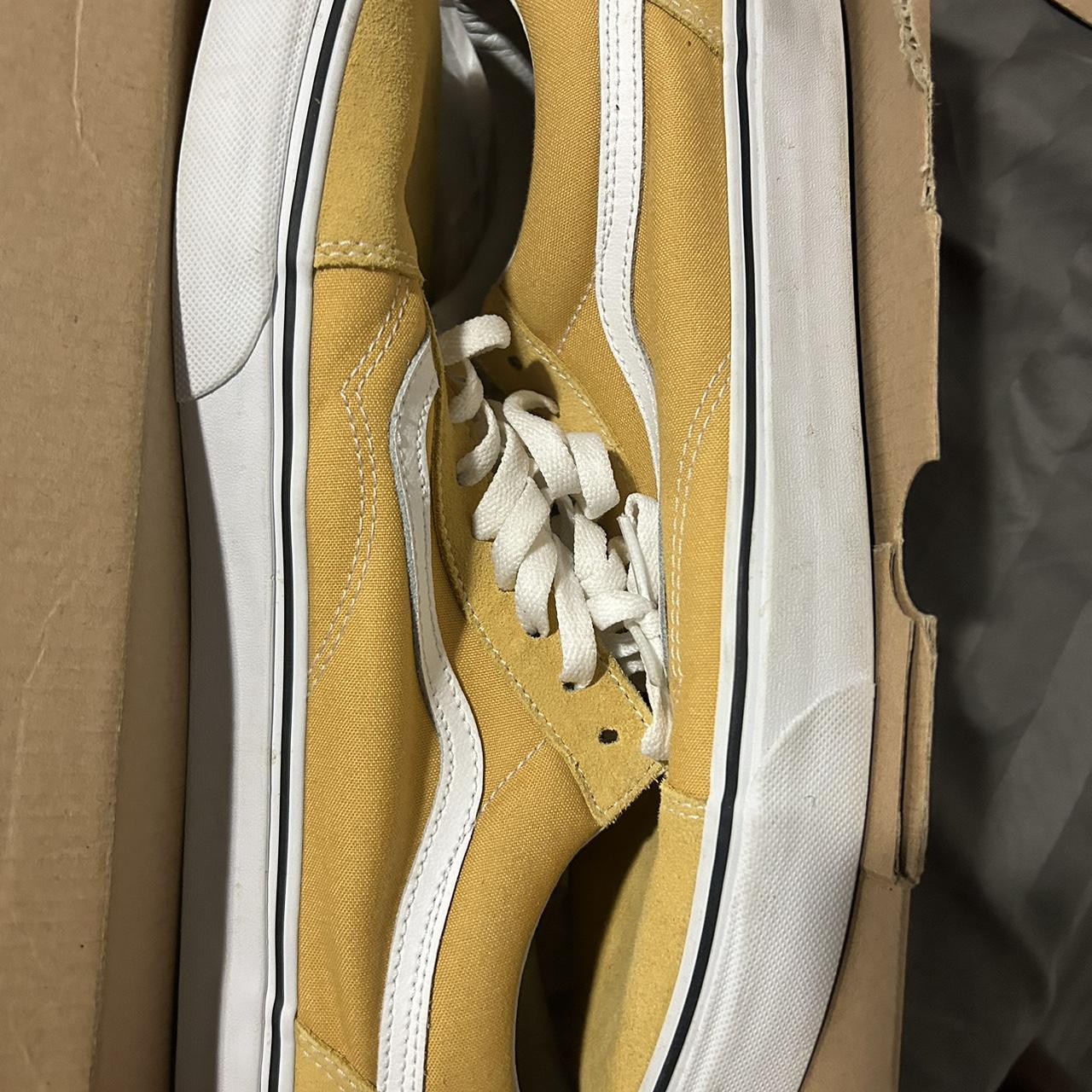 Ochre and white vans online