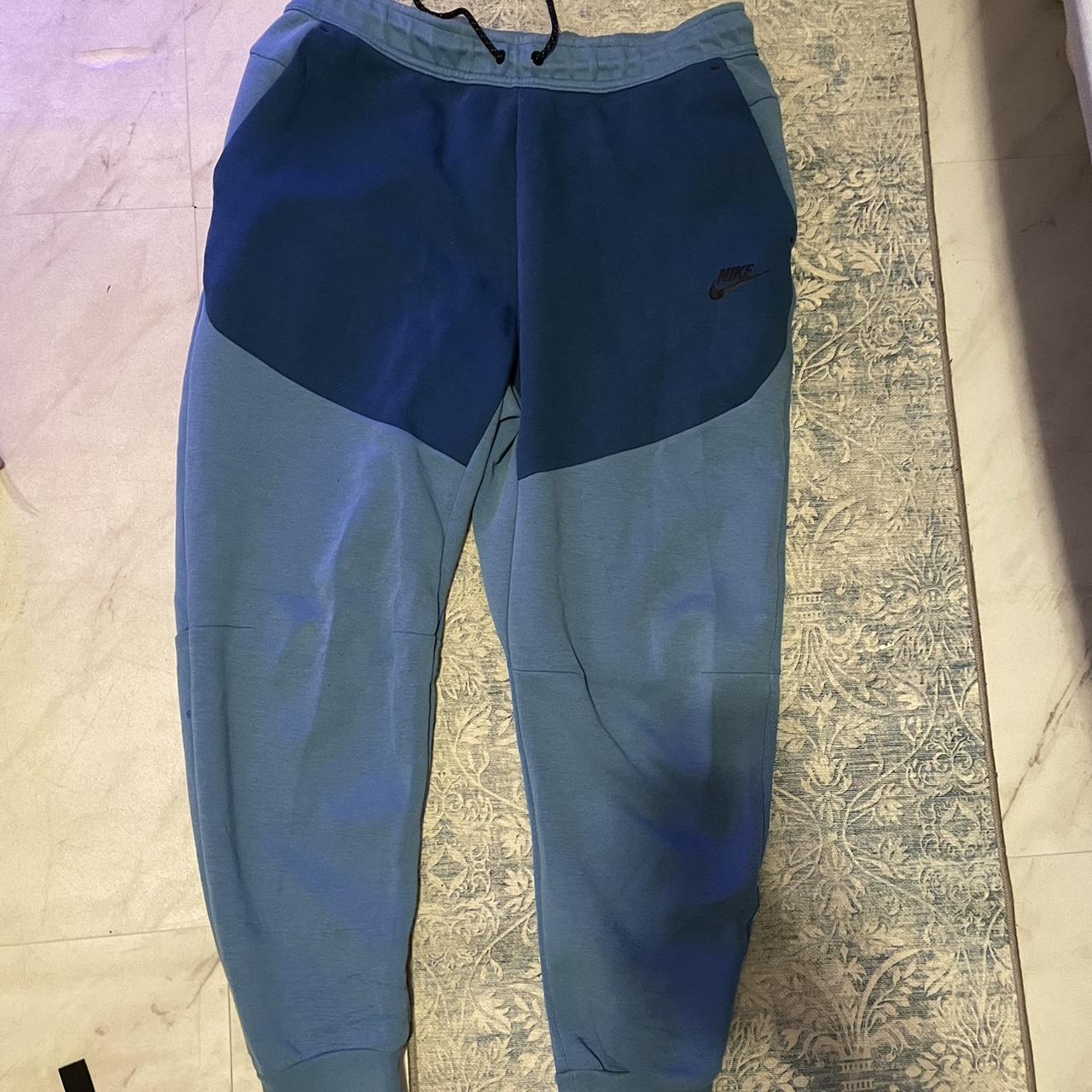 Blue Nike Tech Fleece Pants #trendy #nike #mens - Depop