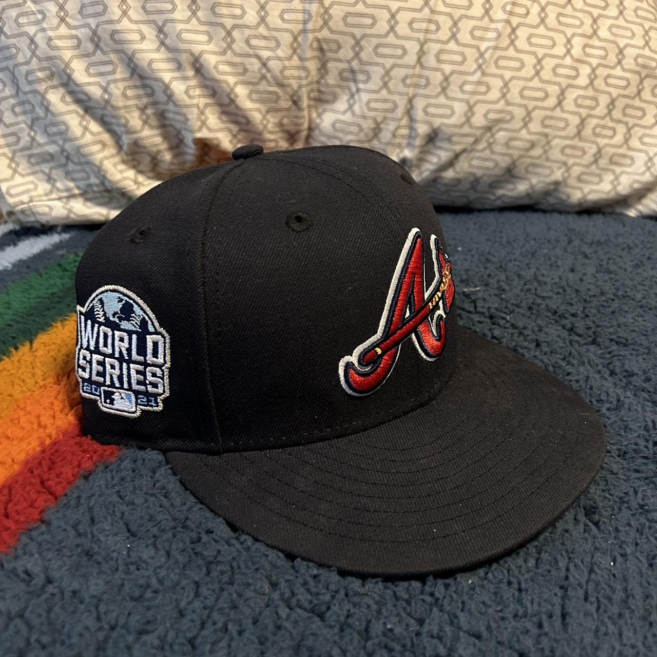 NEW ERA ATLANTA BRAVES FITTED CAP SIZE 3/8 - Depop