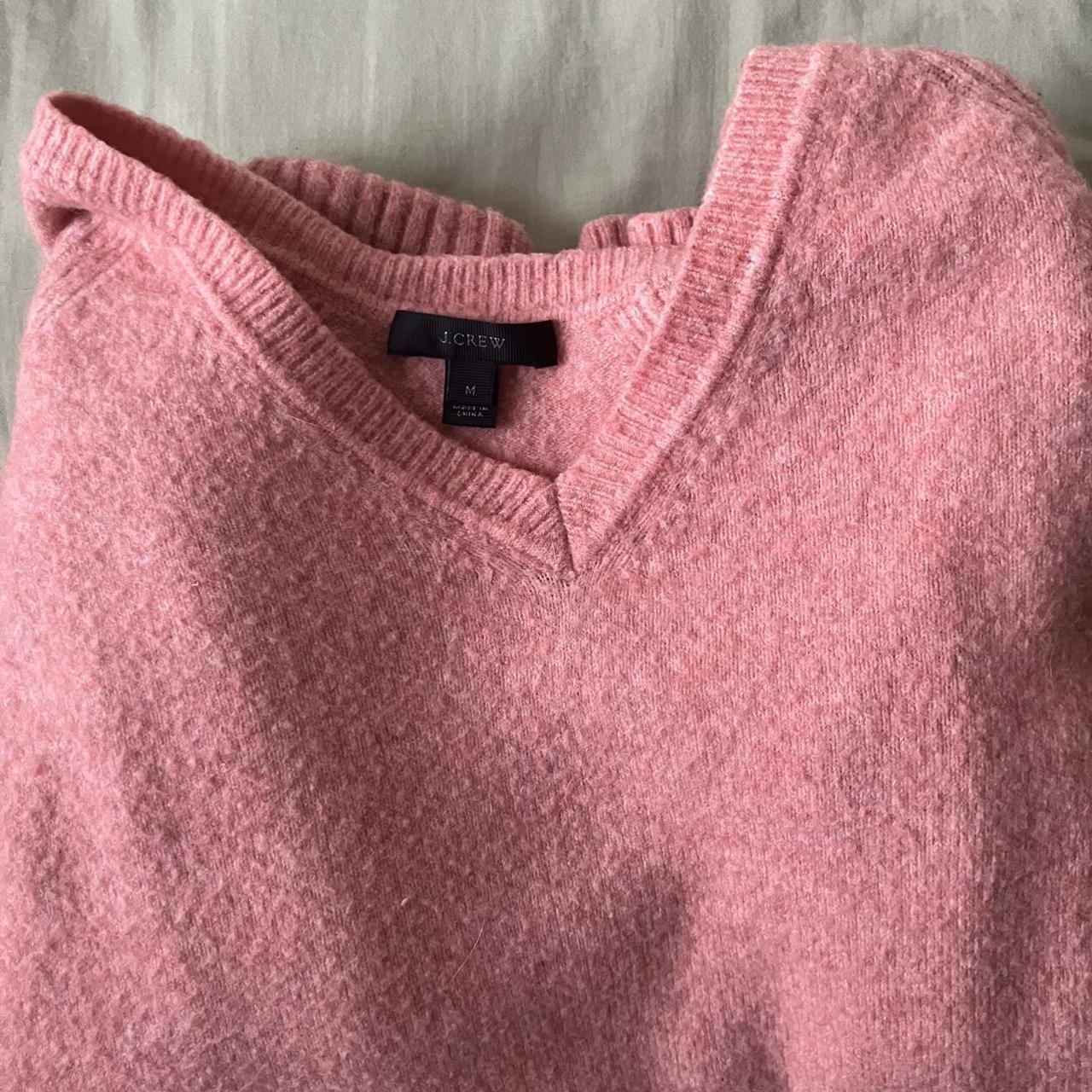 j crew cashmere pink sweater very stretchy no stains - Depop