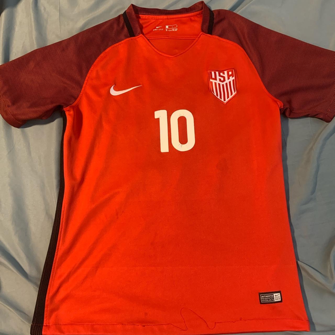 Men’s Large USA men’s soccer jersey. 10 Christian... Depop