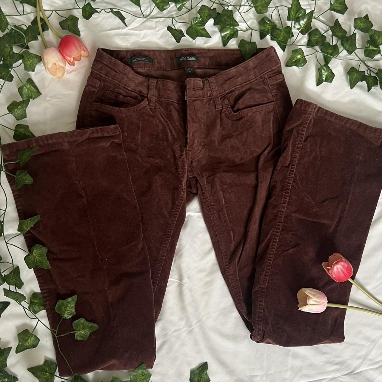  other stories corduroy mini flare pants in size 2 - Depop