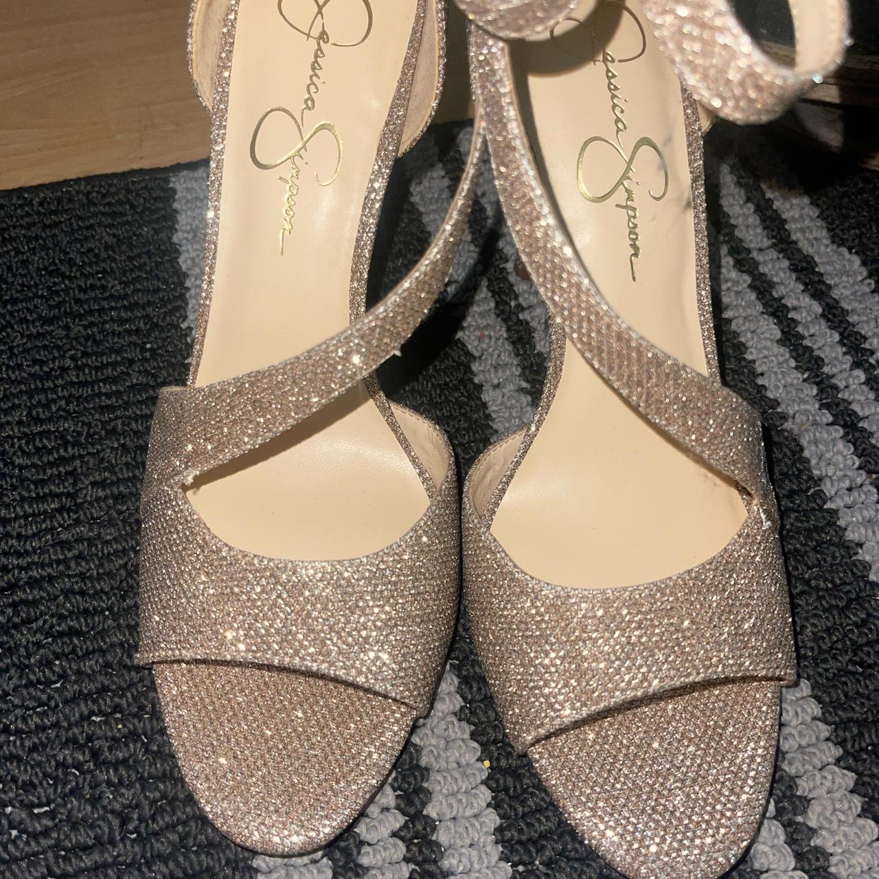 Jessica Simpson heels size 9.5 Brand new rose gold. Depop