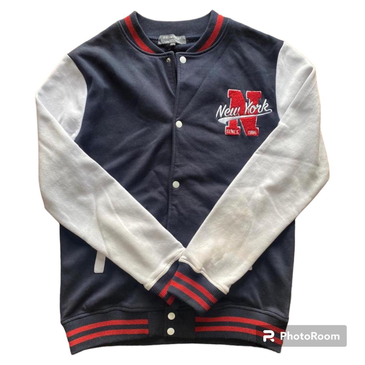 Baseball/varsity style jacket size large Slight... - Depop