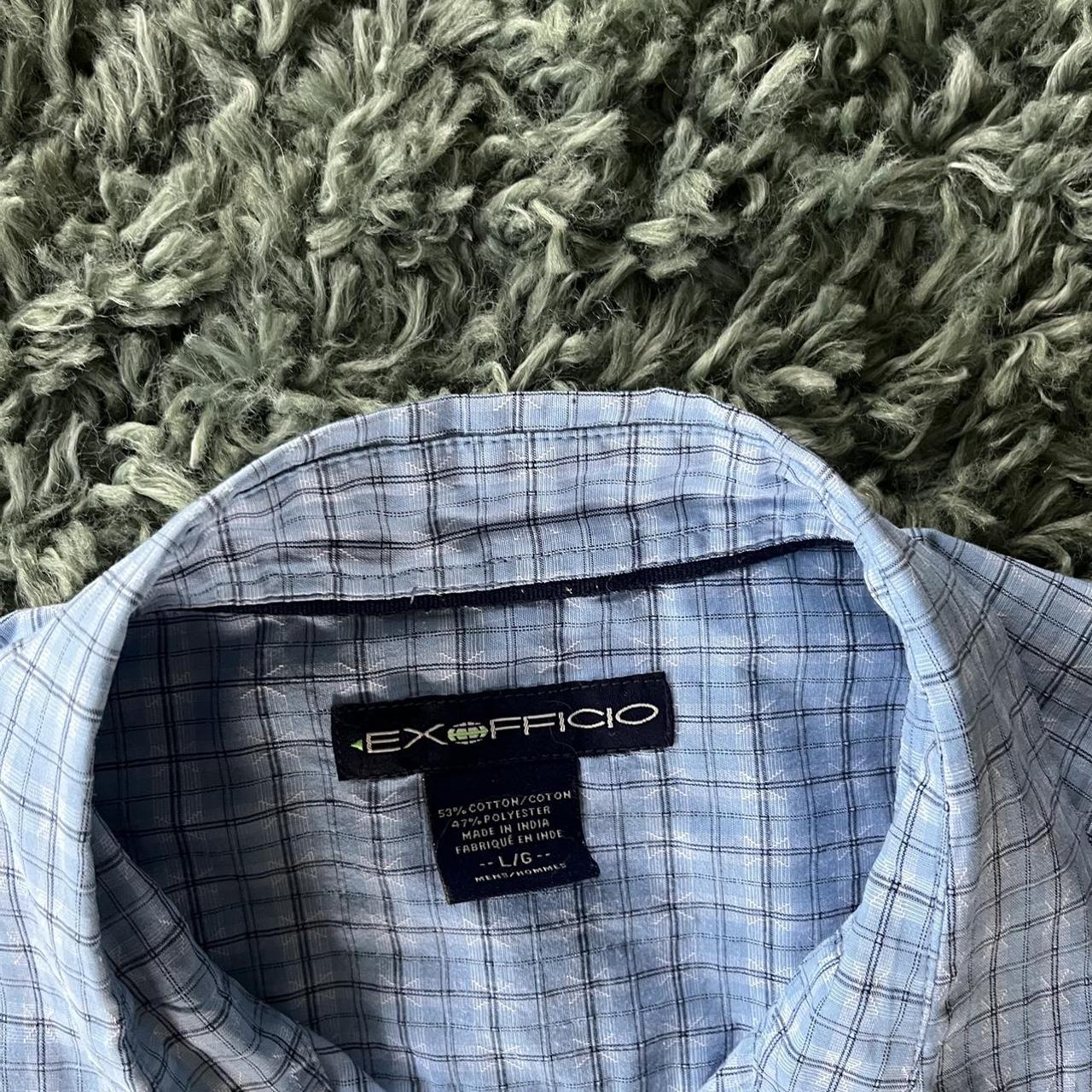 ExOfficio Men's Blue and White Shirt (2)