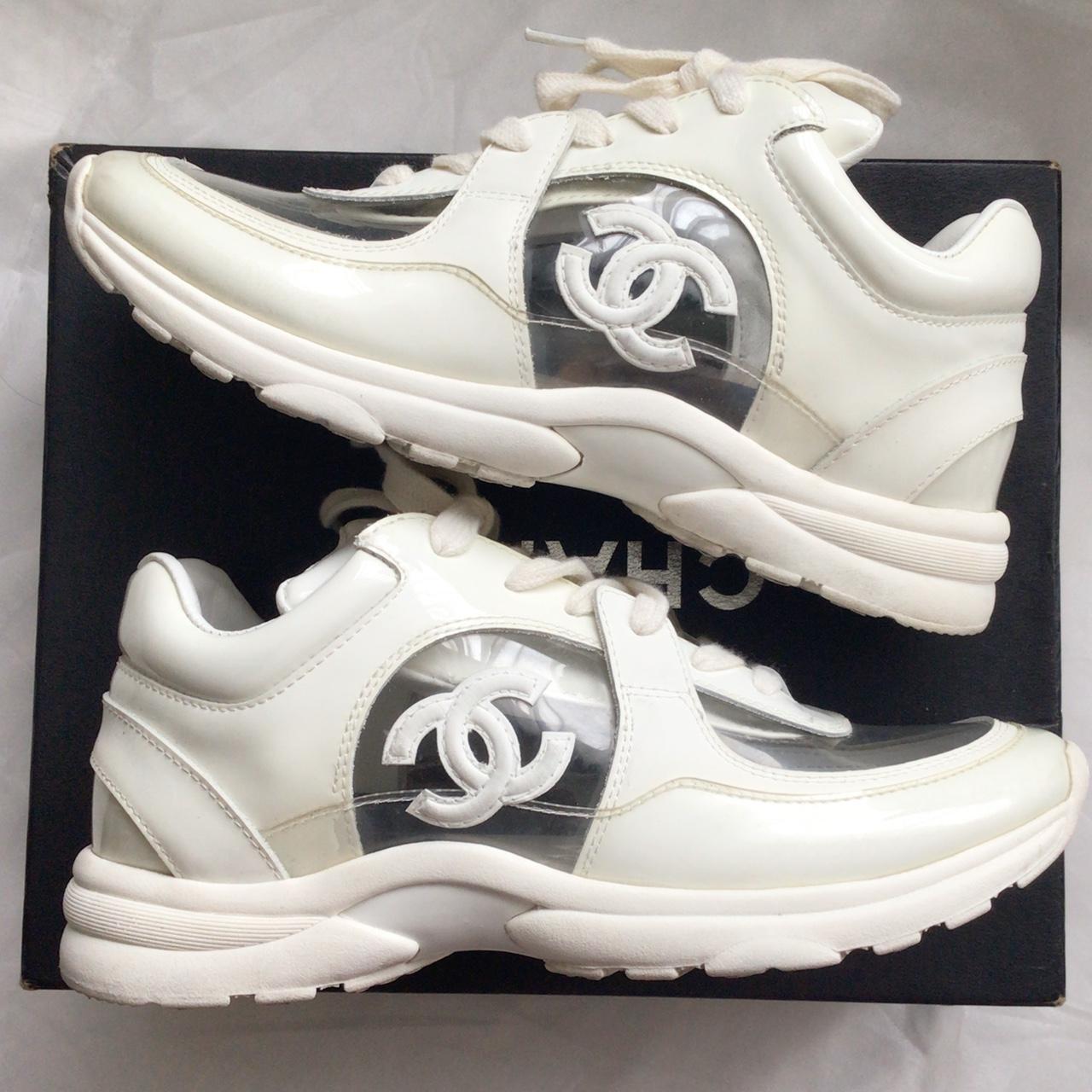 Chanel sneakers - size 38 - Depop