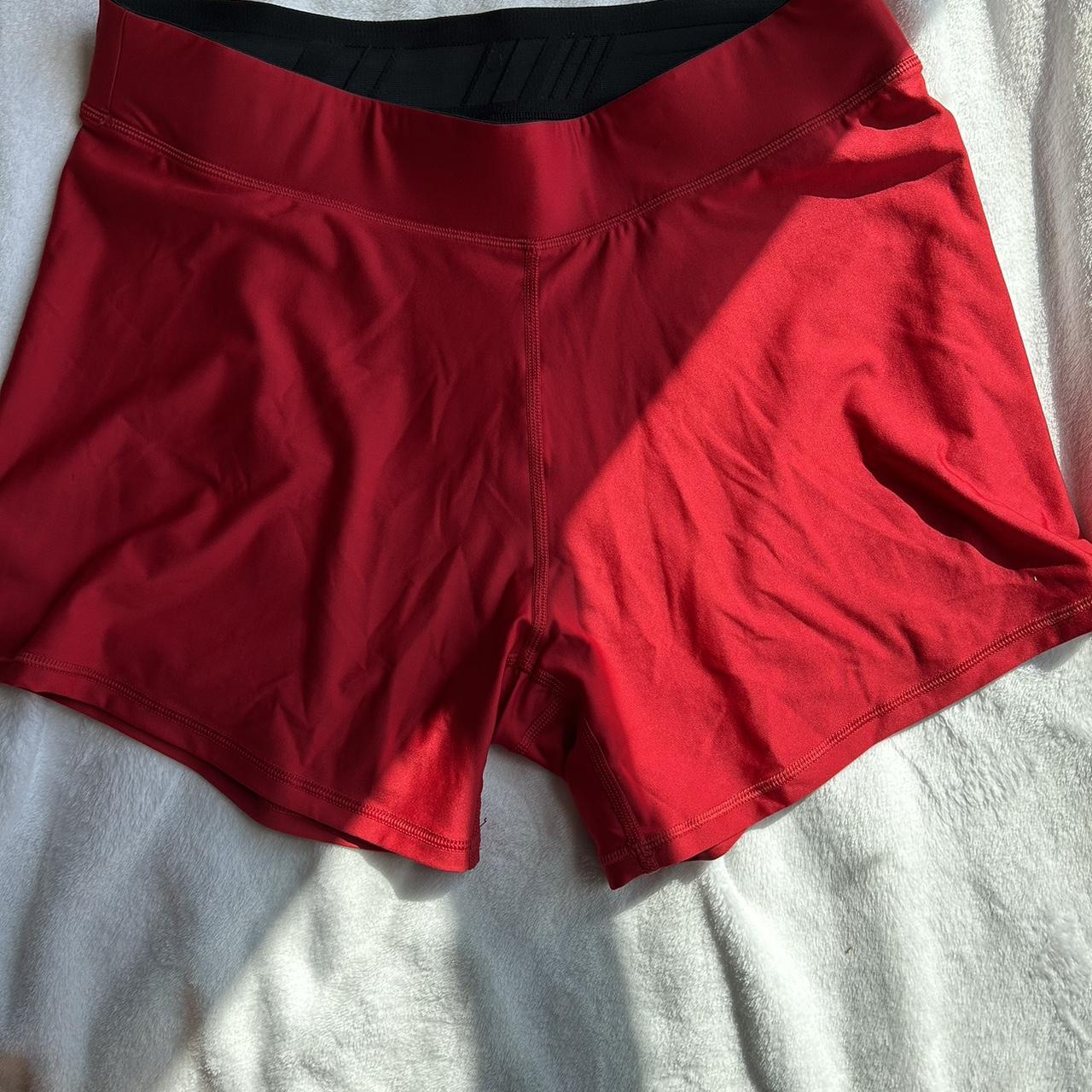 Red DSG biker shorts size XL the waist line gets a... - Depop