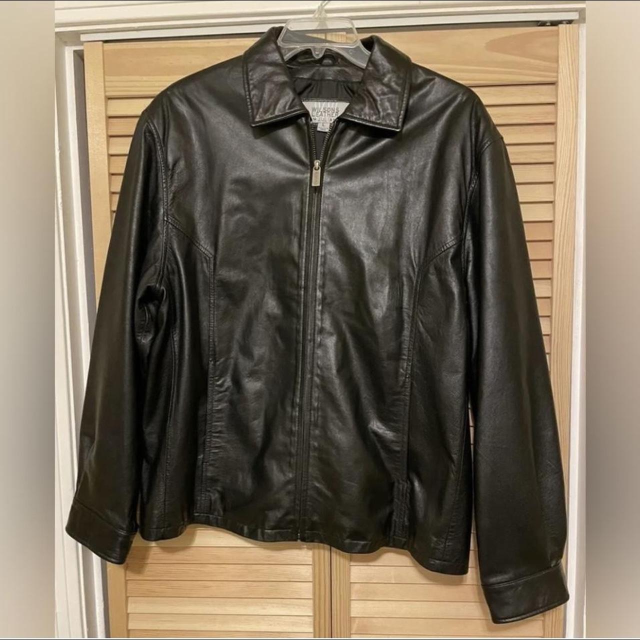 Vintage 1985 Wilson’s Genuine Leather Jacket. Very... - Depop
