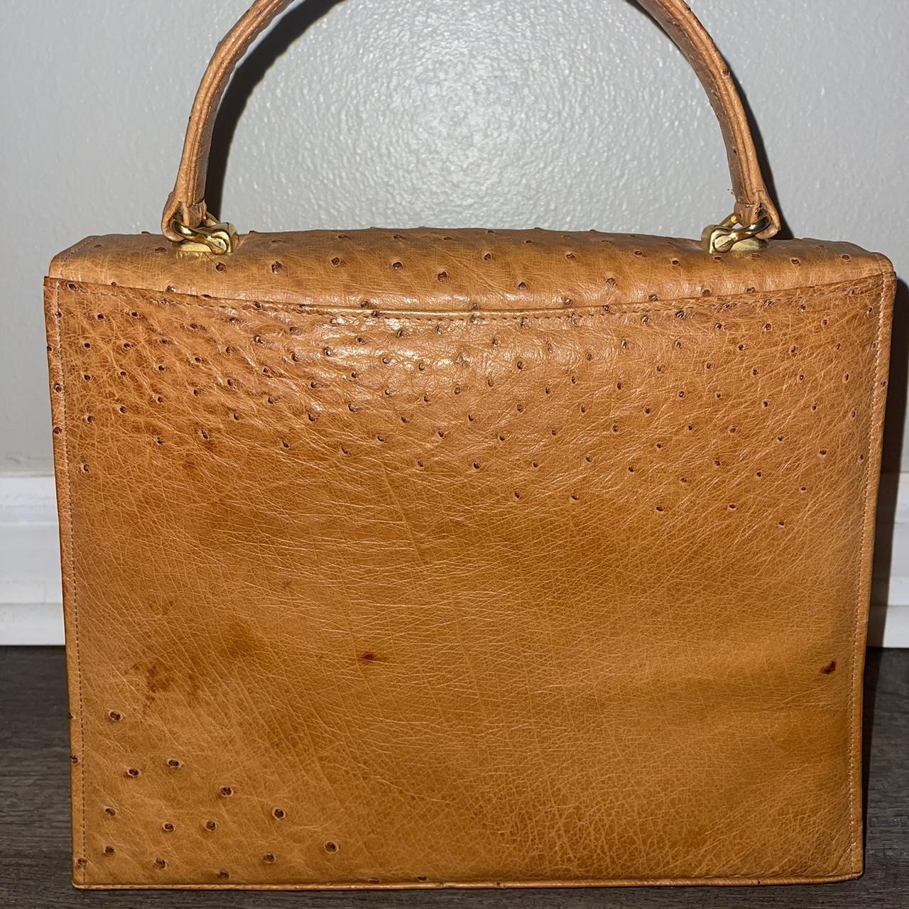 FIORENZA carmine color ostrich bag – Vintage Carwen