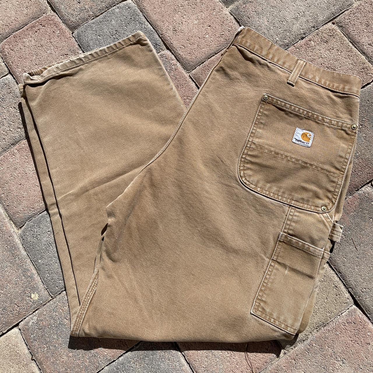 Carhartt pants made in usa double knee Mens size - Depop