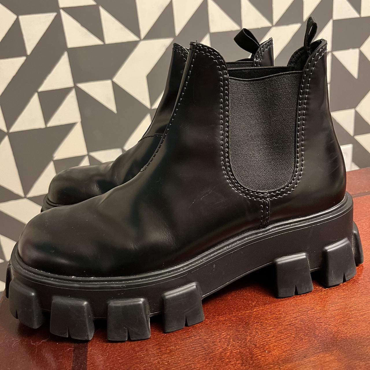 prada platform chelsea boots