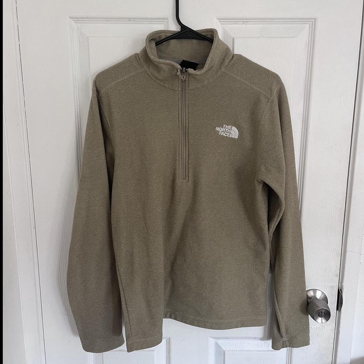 Mens The North Face Brown Half Zip Fleece Jacket... - Depop