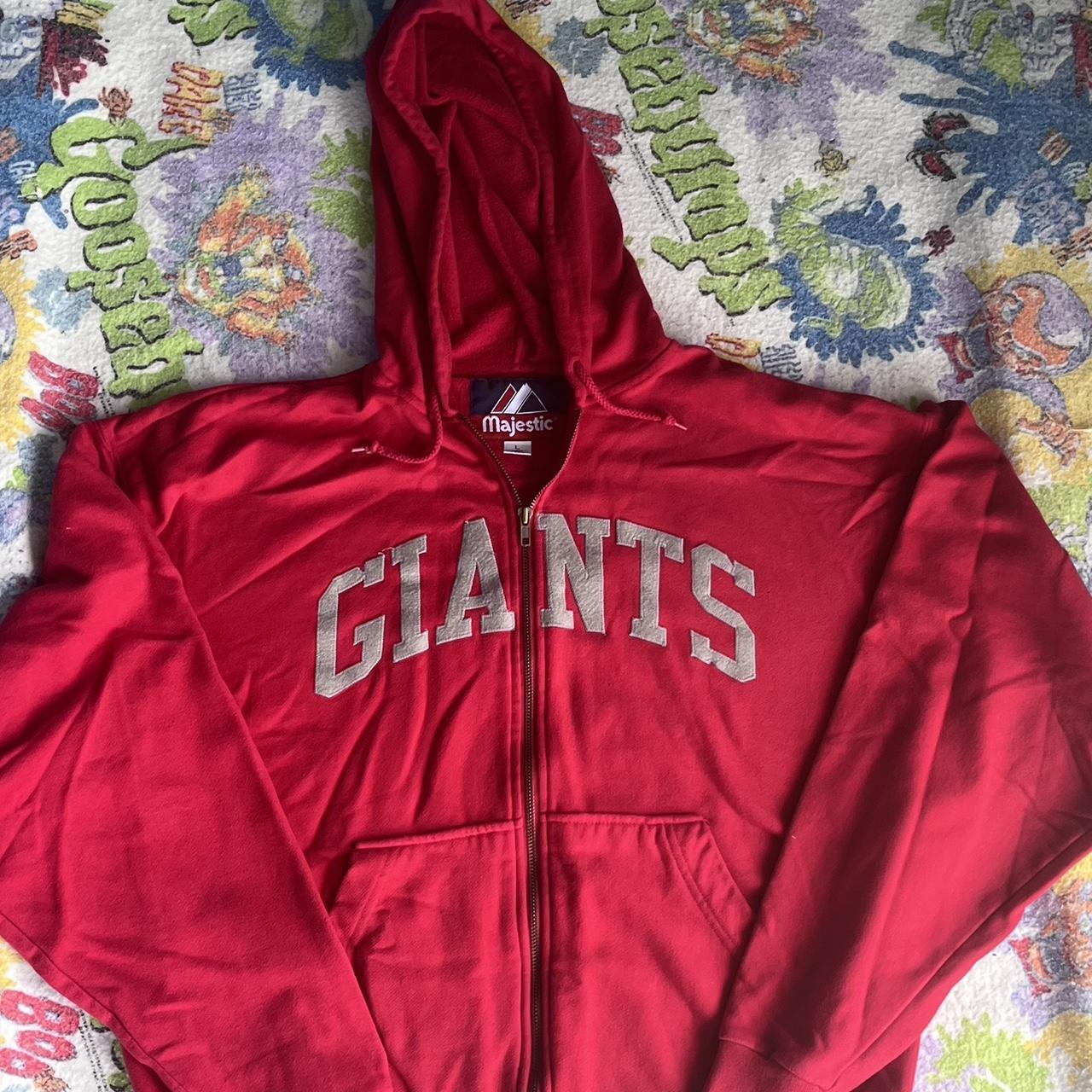 San Francisco Giants Majestic MLB Zip Hoodie L 