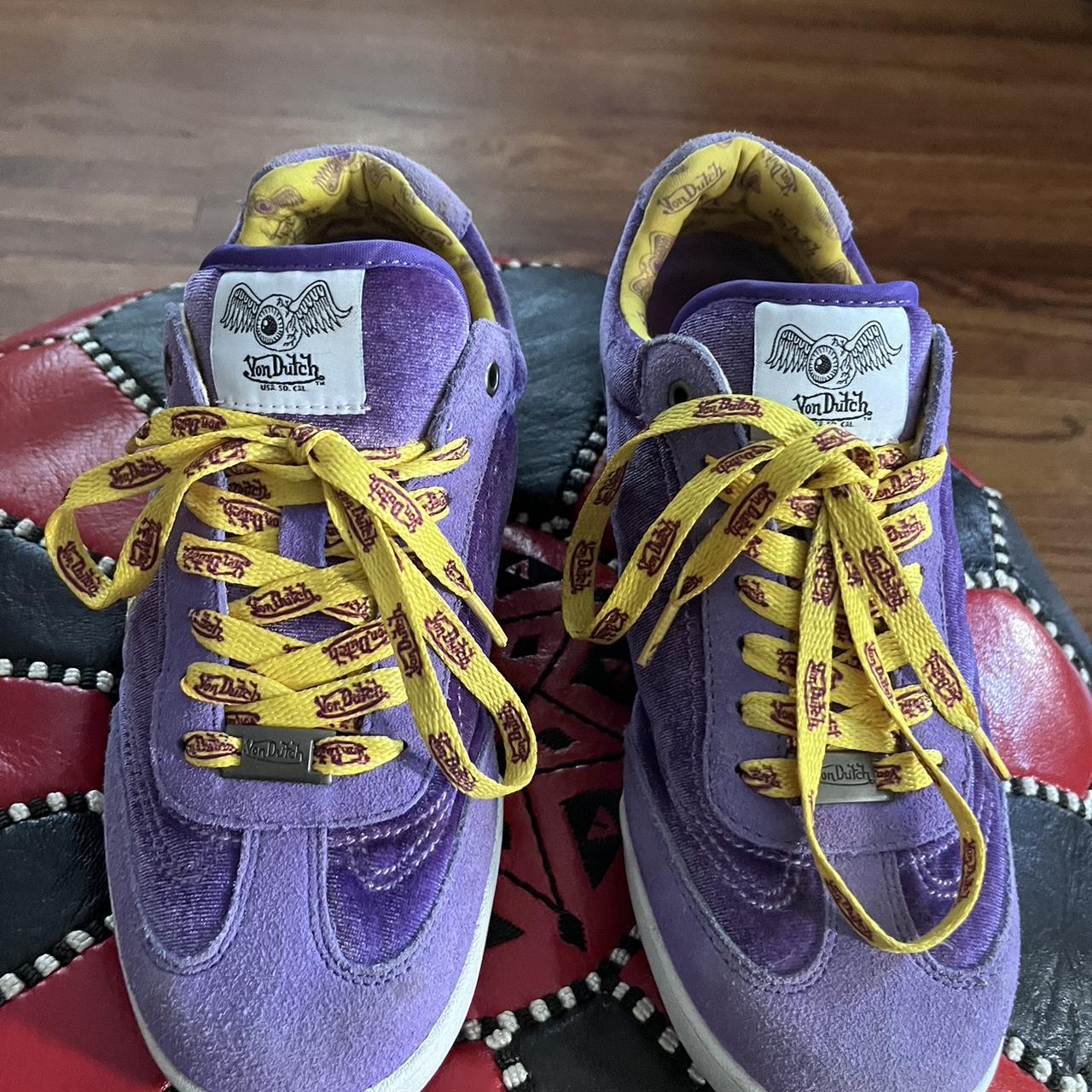 Vintage Von Dutch WRJ61 Vanderdutch Purple Gold... Depop