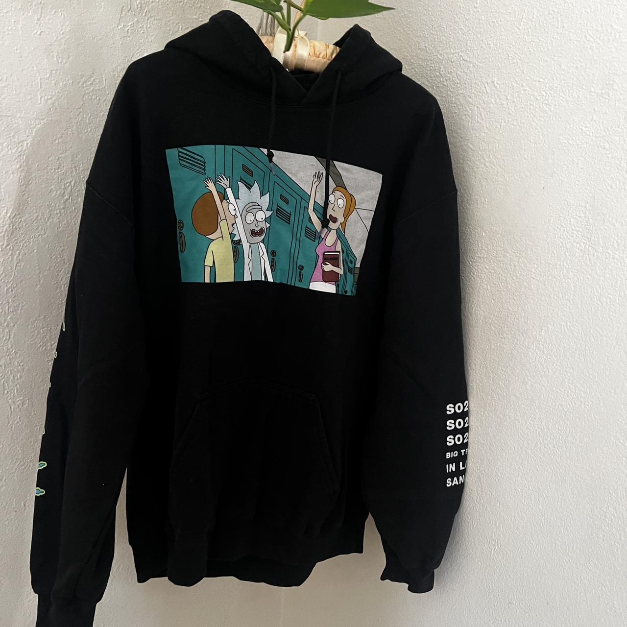 Rick and Morty hoodie Size L hoodie rickandmorty Depop