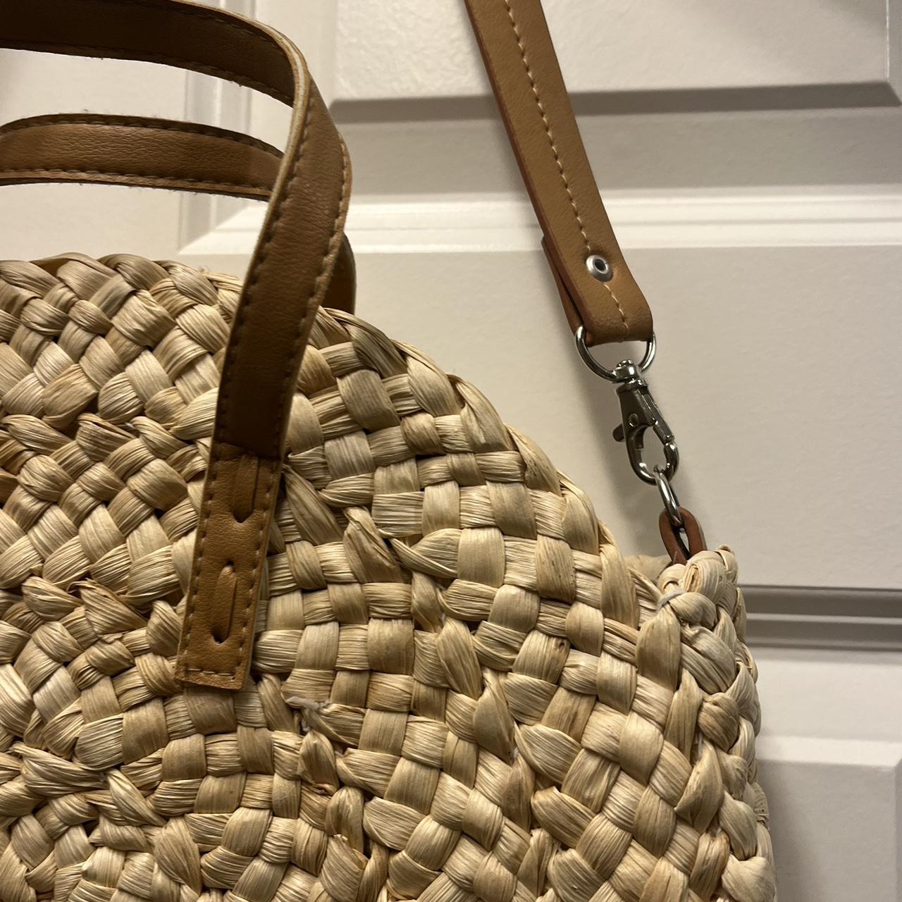 Straw tote bag| coastal granddaughter| aesthetic... - Depop