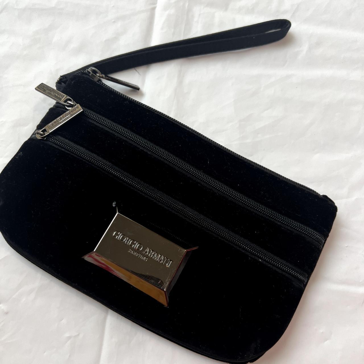 Giorgio armani velvet online clutch bag