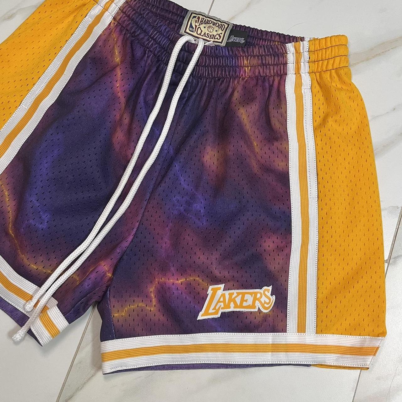 MITCHELL AND NESS - Vintage Lakers Shorts Size - - Depop