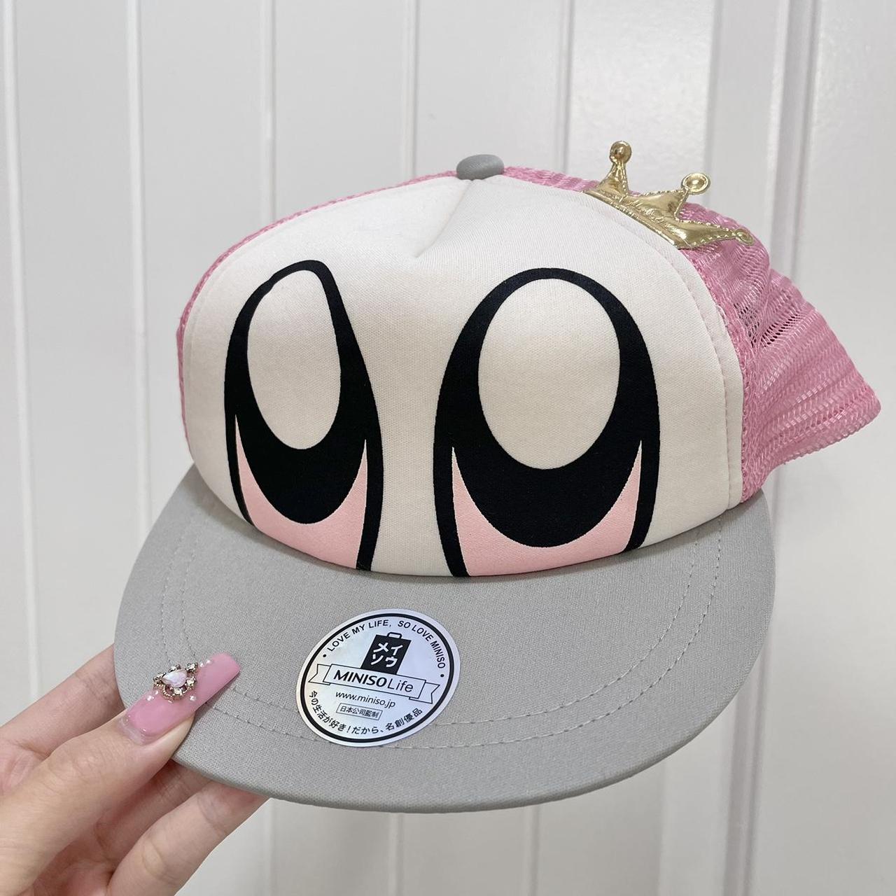 Miniso Japan Pink Cute Cap Hat • Adjustable... - Depop