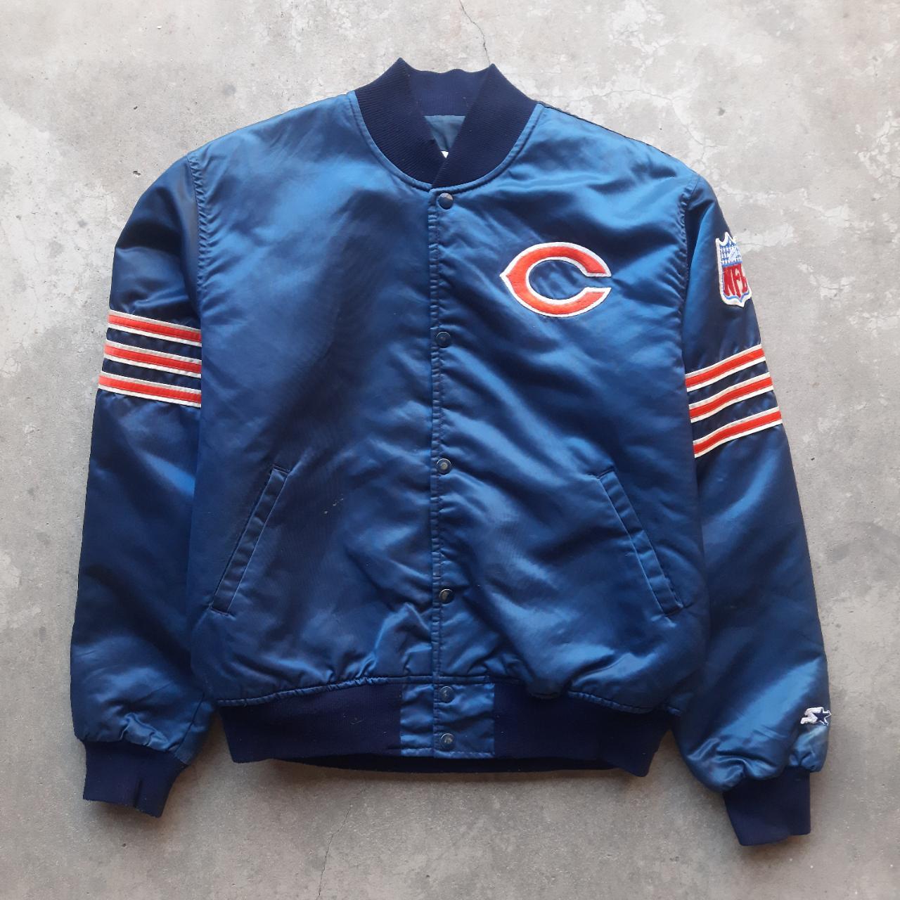 Vintage Chicago Bears high quality Jacket Starter Pro Line Bomber Men’s Size Large Satin 90’s