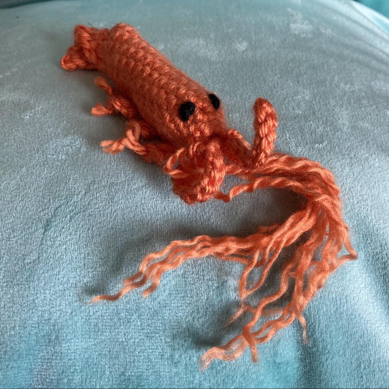 Handmade Crochet Amigurumi Shrimp 🤣 🦐🧶 One of a... - Depop