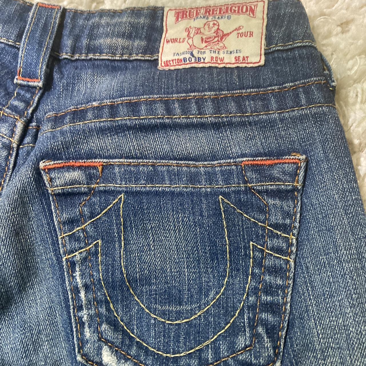 Rly cute y2k flared true religion jeans. Great... - Depop