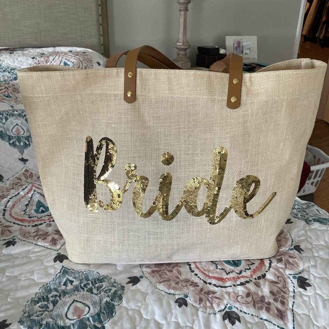 Mud pie Gold sequin bride beach Gently