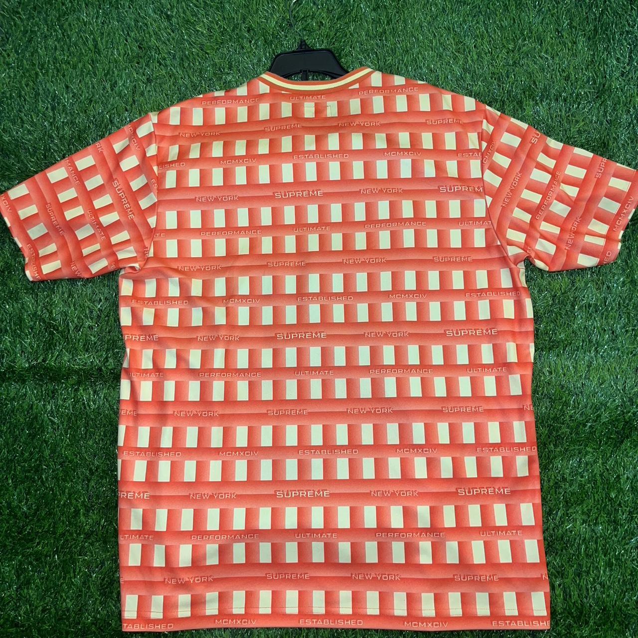 SUPREME “GRID” SOCCER JERSEY MENS 10/10 CONDITION | Depop