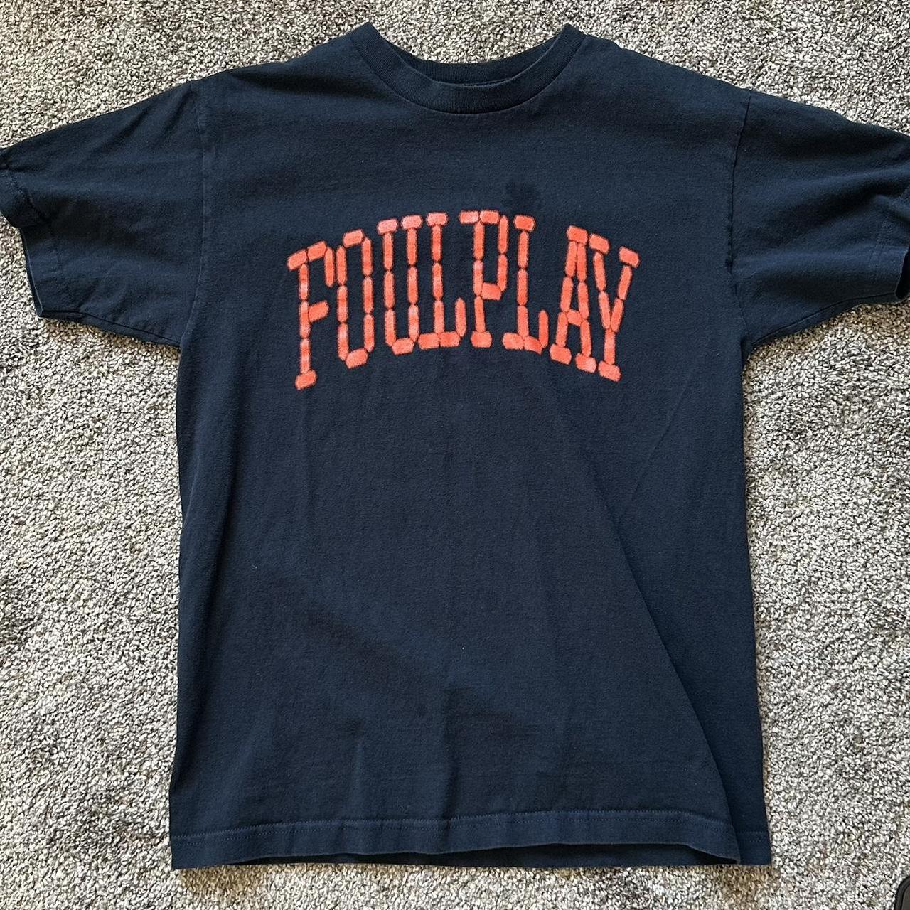 Medium navy FOULPLAY t-shirt. - Depop