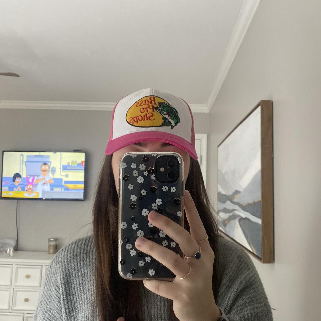 Pink bass pro shops hat! Small mark on the front but... Depop