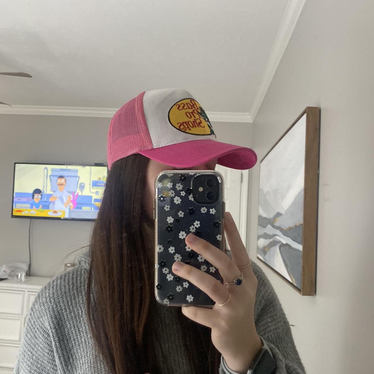Pink bass pro shops hat! Small mark on the front but... Depop