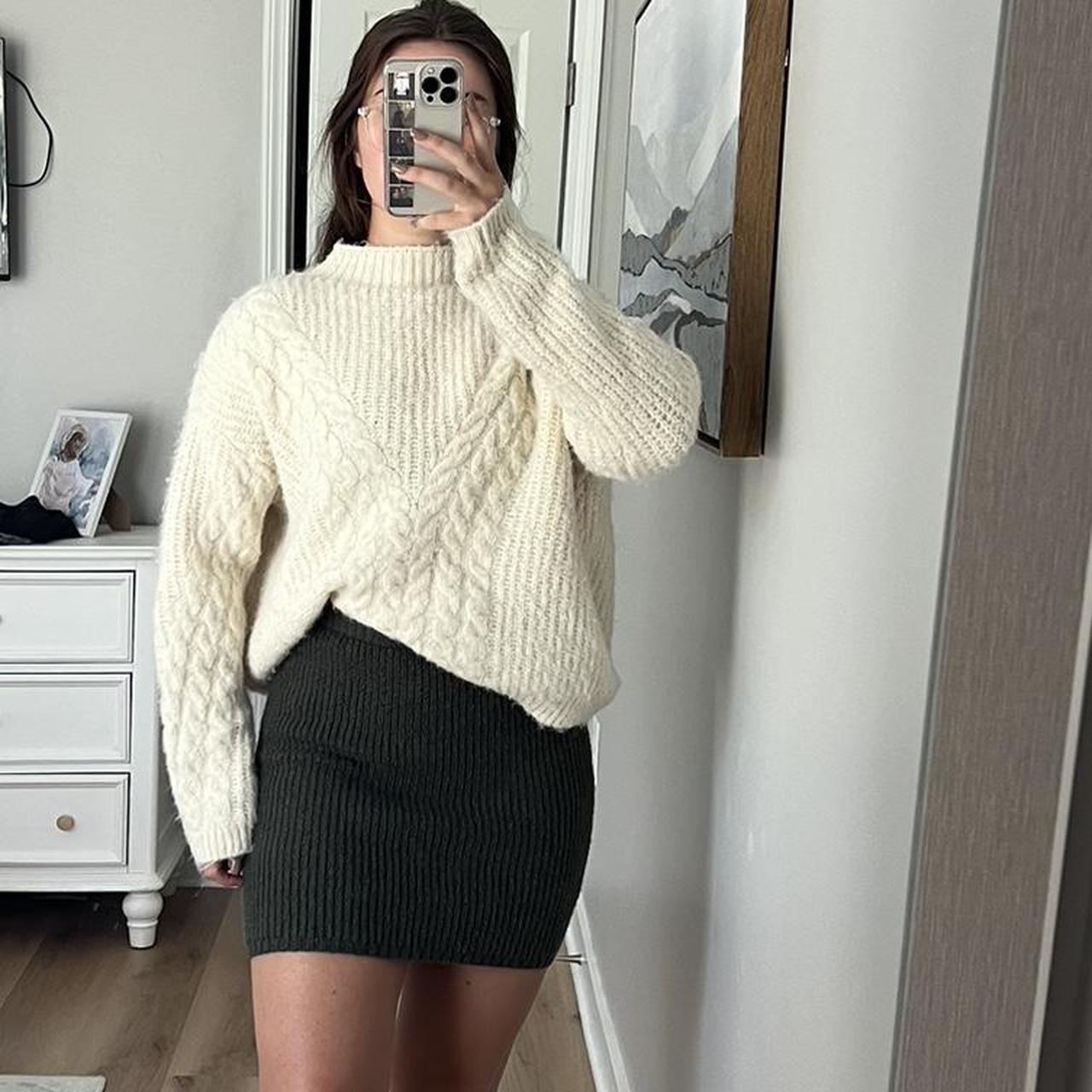 Target white shops sweater