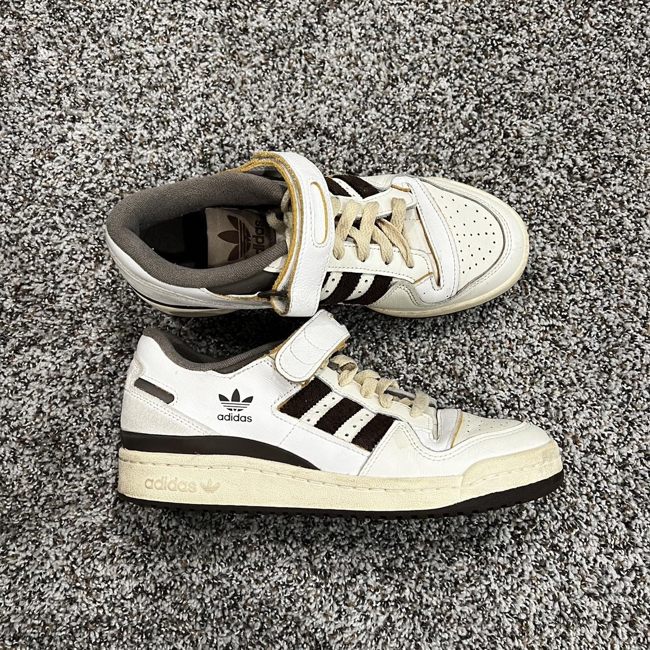 Adidas Women's Cream and Brown Trainers
