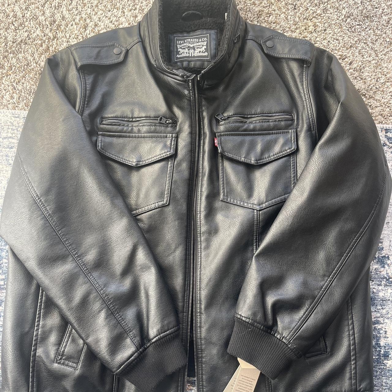 Levi strauss outlet leather jacket