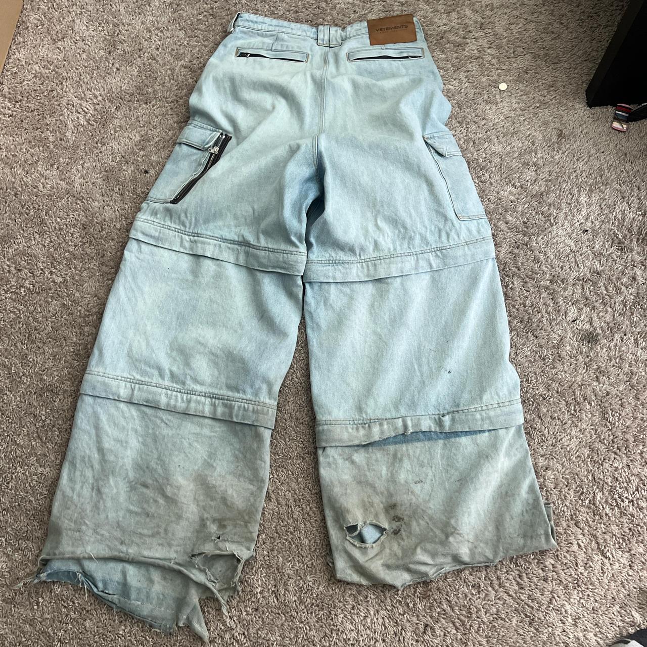 Vetements transformer jeans Size 28 very very long | Depop