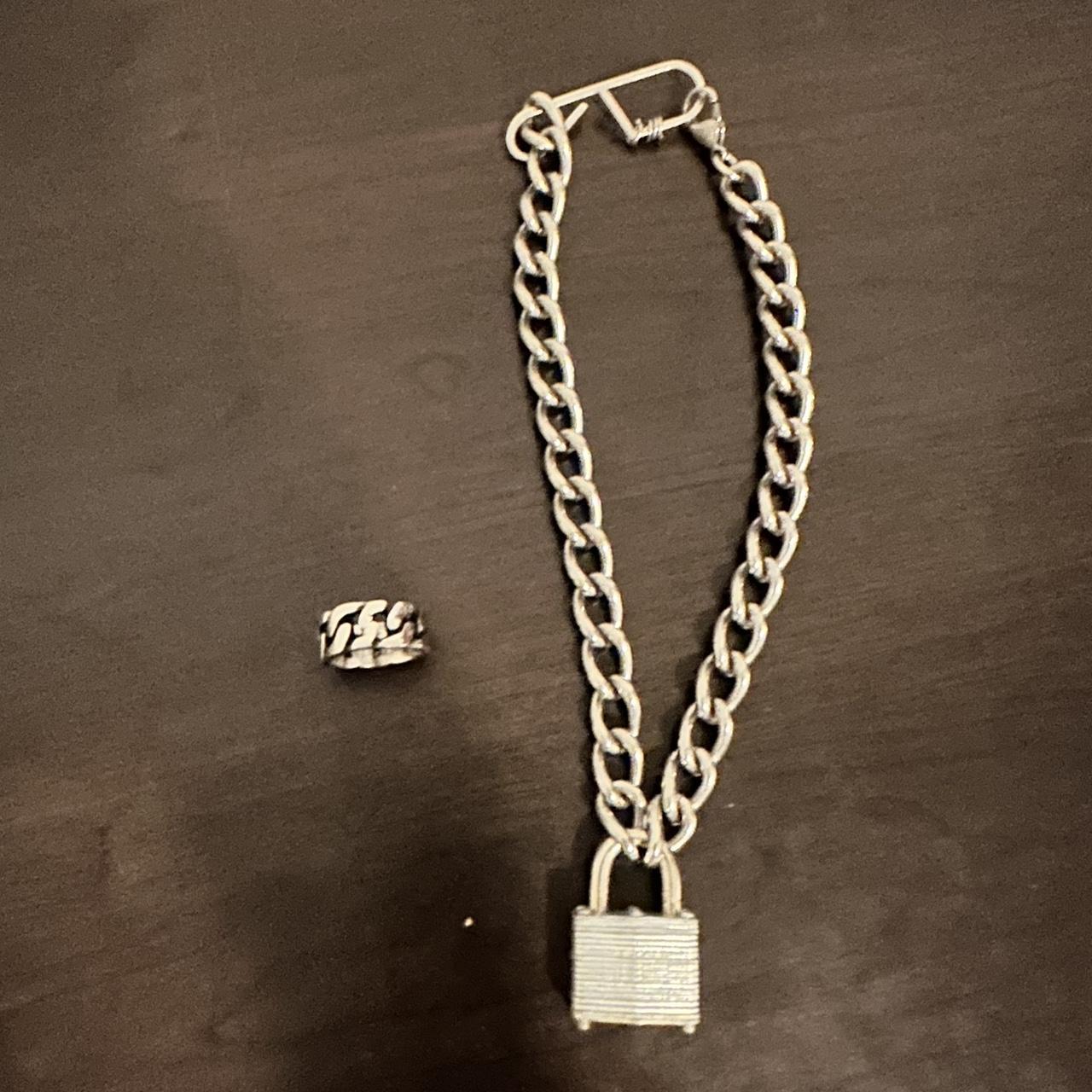 Luke Vicious Padlock Choker Necklace and... - Depop