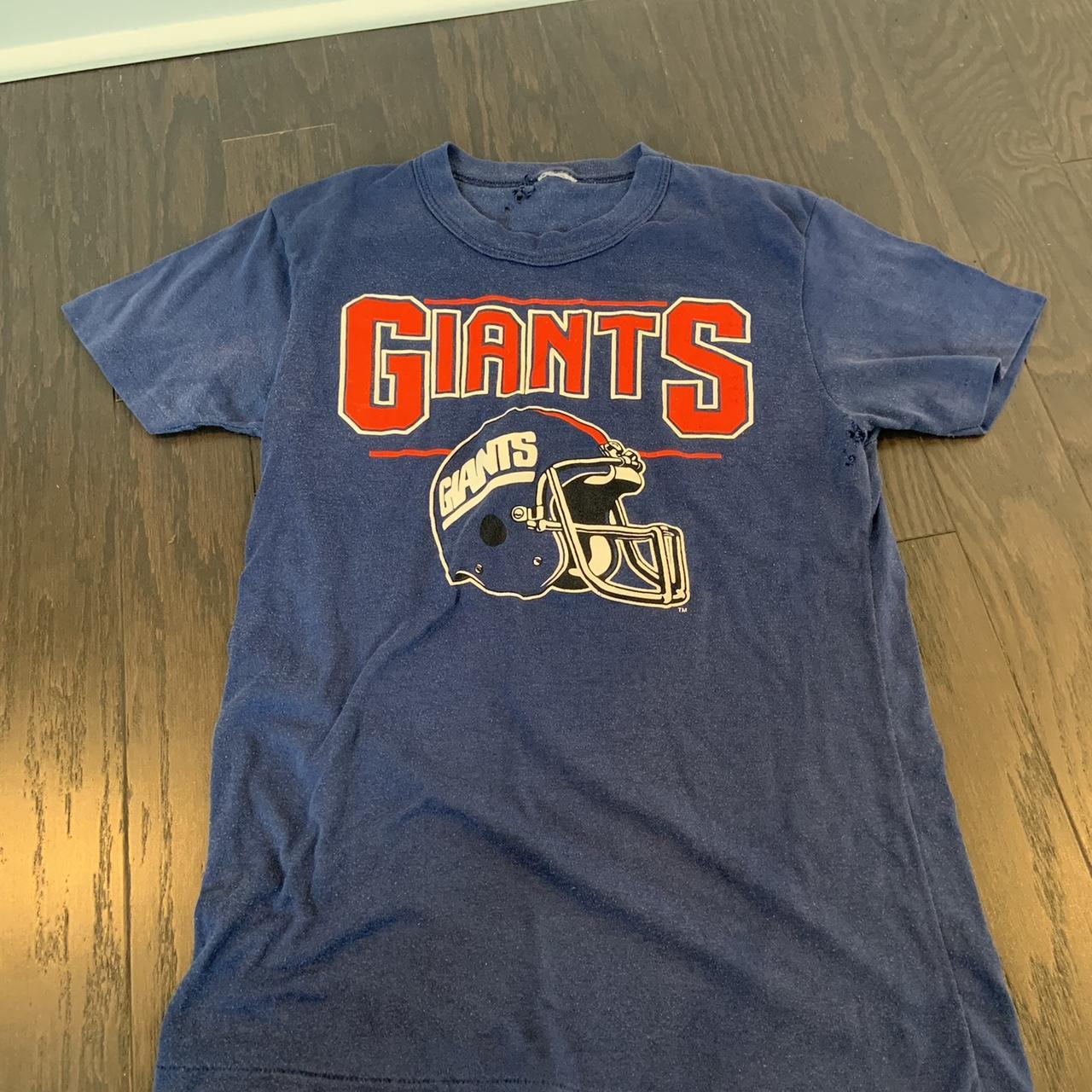 VINTAGE New York Giants Shirt Boys Youth XL White - Depop