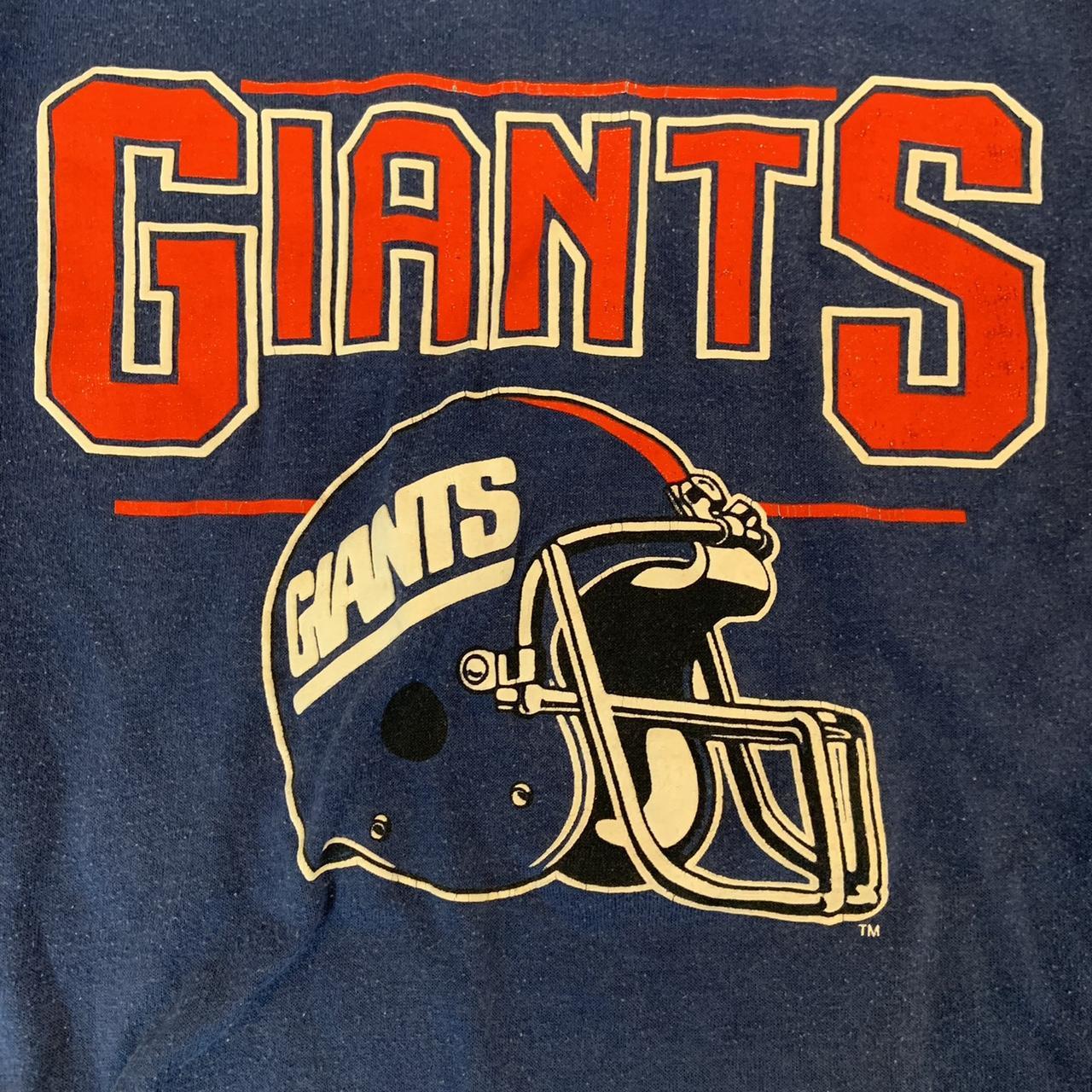 VINTAGE New York Giants Shirt Boys Youth XL White - Depop