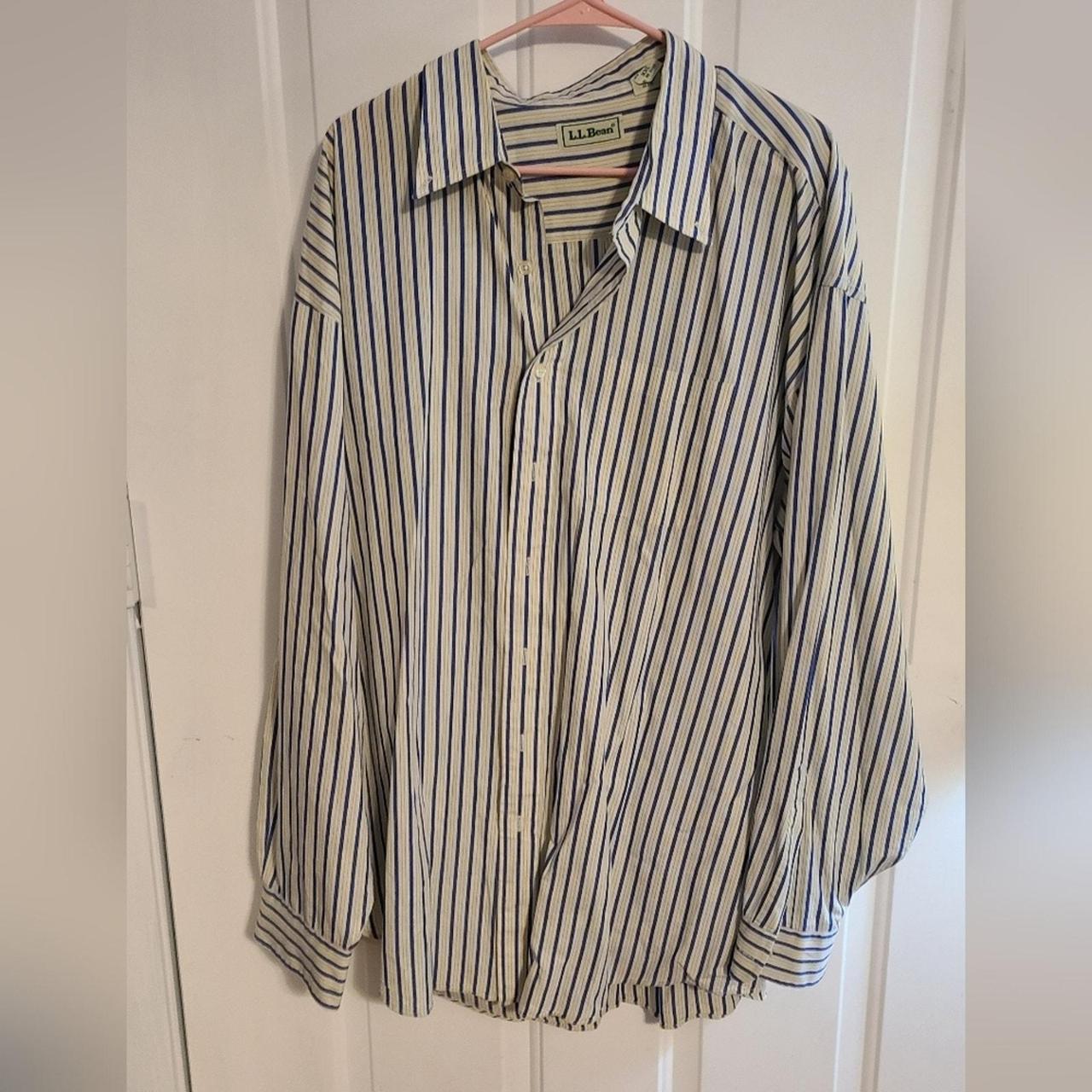 LL Bean Men's Dress Shirt Size XXL - Depop