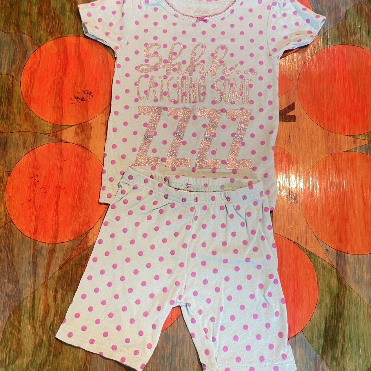 Girls Carter’s Shorts And Shirt Set Size 3T Polka... Depop