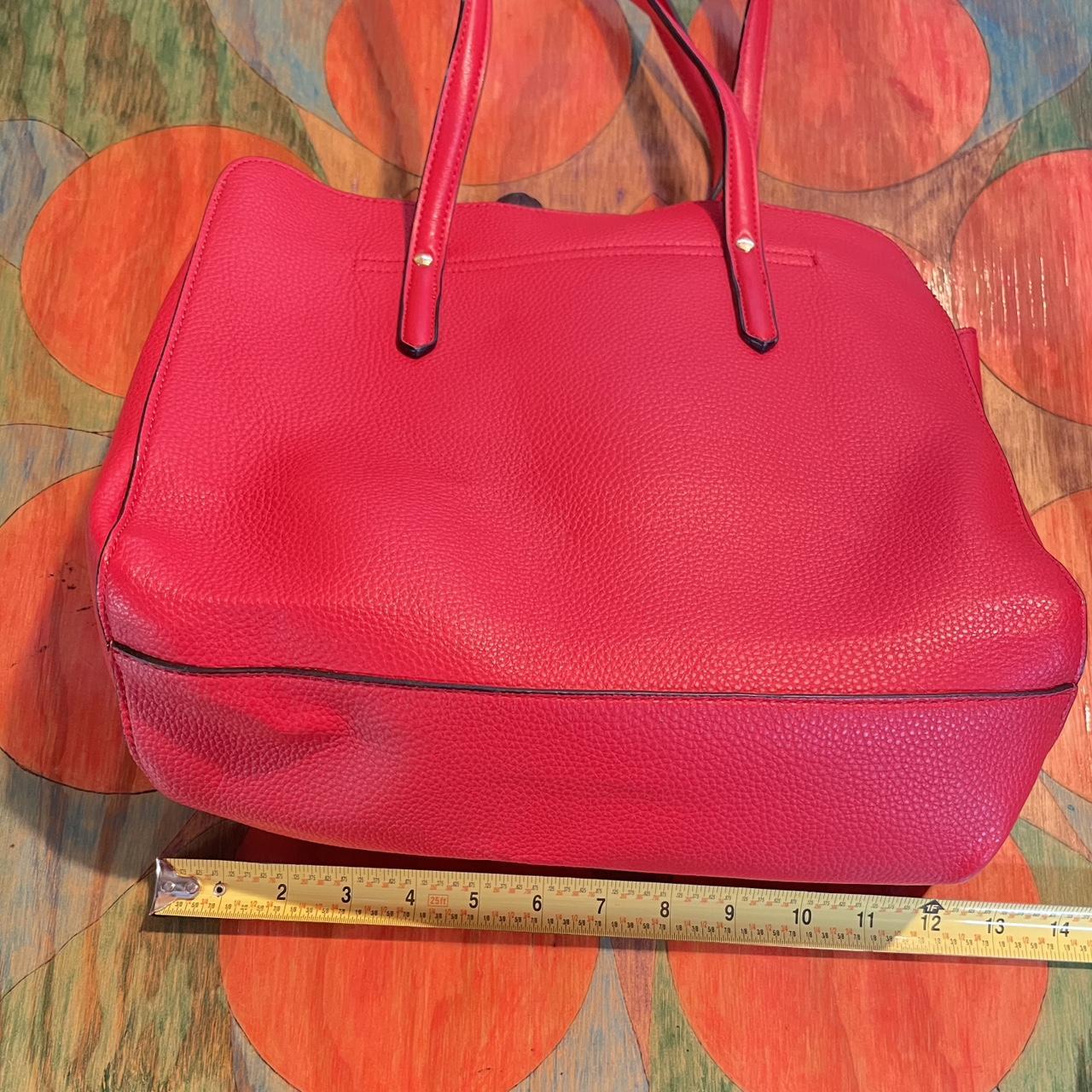 Nanette Lepore Red Shoulder Handbag Purse Double... - Depop