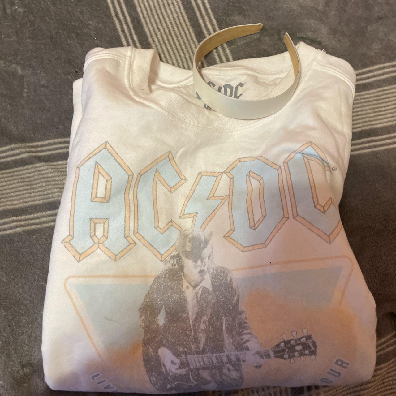 Acdc sweatshirt and headband - Depop